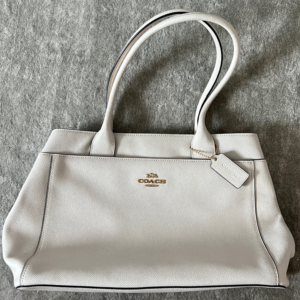 White coach bag